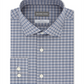 Camisa social masculina slim fit airsoft stretch performance xadrez azul tamanho 16,5 x 34 x 35