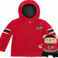 Cubcoats Transforming 2 em 1 para crianças, unissex, pré-escolar, vermelho, Chicago Blackhawks, moletom com zíper completo e pelúcia macia, vermelho