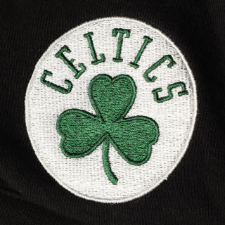 Moletom com capuz e pelúcia macia Cubcoats Boy's Boston Celtics Preschool 2 em 1 com zíper completo e transformação, preto