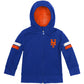 Moletom com capuz e pelúcia macios Cubcoats New York Mets 2 em 1 com zíper completo e estampa de transformação para crianças