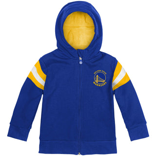 Cubcoats Menino Infantil Golden State Warriors 2 em 1 com Moletom com Zíper Transformador e Pelúcia Macia Azul-Royal