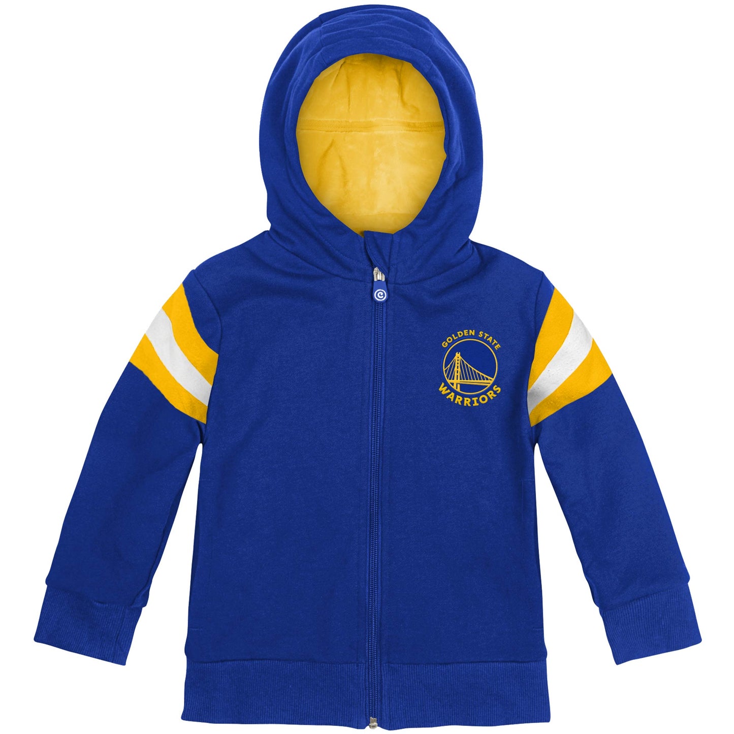 Cubcoats Menino Pré-escola Golden State Warriors 2 em 1 Transformando Moletom com Zíper Completo e Pelúcia Macia Tamanho Real 6-7