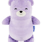 Cubcoats Toddler Big Girl's Bori the Bear 2 em 1 Bicho de pelúcia com capuz roxo