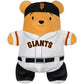 Moletom com capuz e pelúcia macios Cubcoats para meninos pré-escolares San Francisco Giants 2 em 1 com zíper completo e transformação, preto