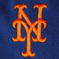 Moletom com capuz e pelúcia macios Cubcoats New York Mets 2 em 1 com zíper completo e estampa de transformação para crianças