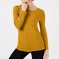 Suéter feminino Alfani com detalhe de pressão, amarelo, tamanho médio