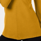 Suéter feminino Alfani com detalhe de pressão, amarelo, tamanho médio