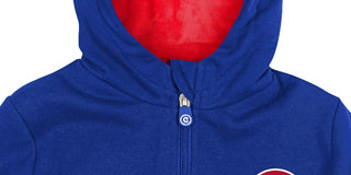 Moletom com capuz e pelúcia macios Cubcoats Chicago Cubs 2 em 1 para meninos
