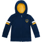 Cubcoats Menino Infantil LA Galaxy 2 em 1 Transformador com Moletom com Zíper Completo e Pelúcia Macia Azul Marinho Tamanho 2T