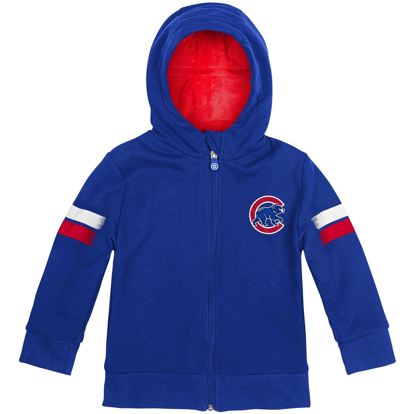Moletom com capuz e pelúcia macios Cubcoats Chicago Cubs 2 em 1 para meninos