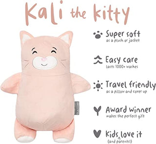 Cubcoats Kali The Kitty 2 em 1 Colete Transformador com Capuz e Pelúcia Macia Rosa