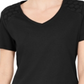 Karen Scott Blusa Feminina Gola V Ombros Abertos Preto Tamanho Grande