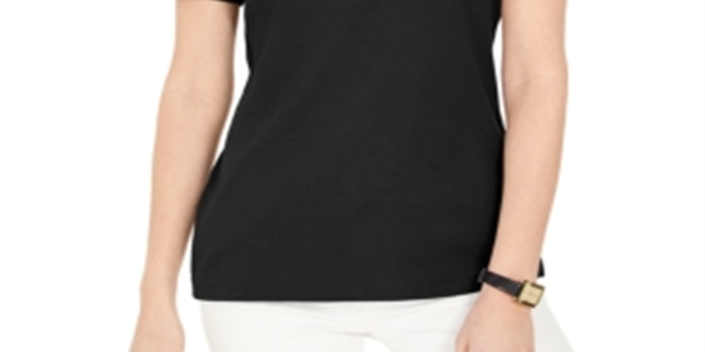 Karen Scott Blusa Feminina Gola V Ombros Abertos Preto Tamanho Grande