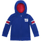 Moletom com capuz e pelúcia macios Cubcoats New York Giants 2 em 1 para meninos