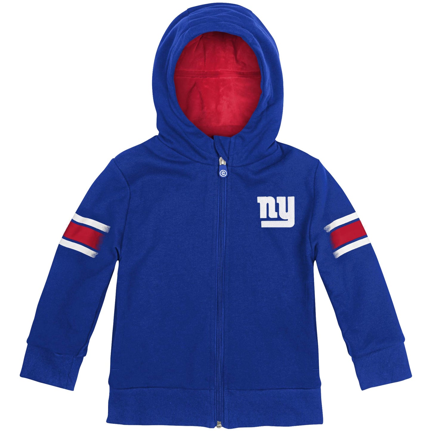 Moletom com capuz e pelúcia macios Cubcoats New York Giants 2 em 1 para meninos