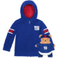 Moletom com capuz e pelúcia macios Cubcoats New York Giants 2 em 1 para meninos
