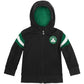 Moletom com capuz e pelúcia macia Cubcoats Boy's Boston Celtics Preschool 2 em 1 com zíper completo e transformação, preto