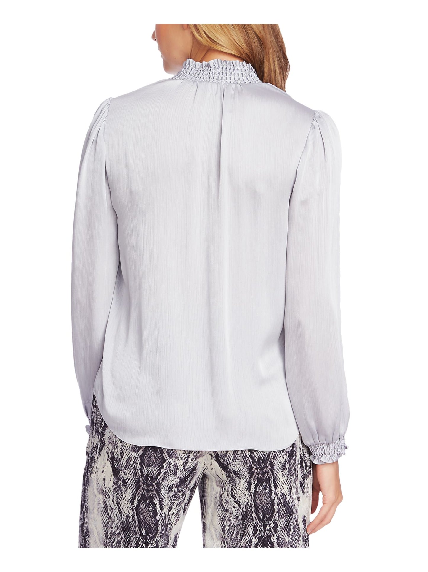 Blusa feminina Vince Camuto para escritório, cinza, tamanho pequeno