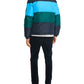 Tommy Hilfiger Casaco impermeável listrado feminino azul tamanho grande