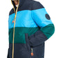 Tommy Hilfiger Casaco impermeável listrado feminino azul tamanho grande