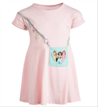 Disney Toddler Girl's Three Princesses Purse Dress Pink Size 4