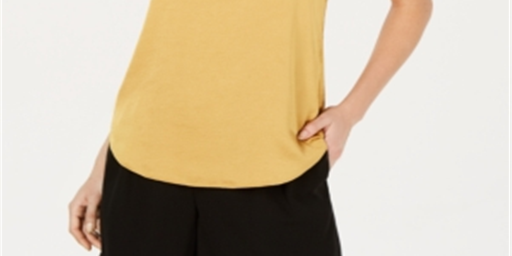 Top camisola feminino Bar III amarelo tamanho XX-S