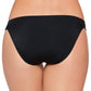 Calcinha de biquíni hipster com aba lateral sólida Salt + Cove Junior, maiô preto