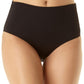 Calcinha de biquíni feminina Anne Cole de cintura alta, preta