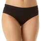 Calcinha de biquíni feminina Anne Cole de cintura alta, preta