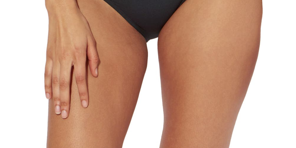 Calcinha de biquíni hipster sarongue feminina Bleu Rod Beattie, preta
