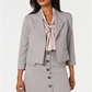 Jaqueta feminina Nine West Adobe com lapela larga em estilo pied-de-poule, rosa, vários tamanhos, tamanho extragrande