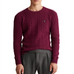 Polo Ralph Lauren Suéter Masculino de Lã e Caxemira em Tricô com Cordão Vermelho Tamanho 2XB