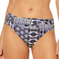 Calcinha de banho feminina Bleu Rod Beattie Sarong Hipster azul