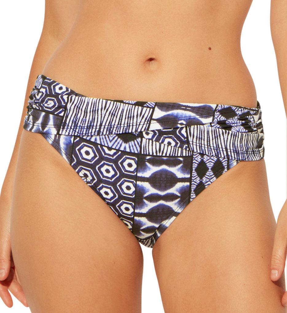 Calcinha de banho feminina Bleu Rod Beattie Sarong Hipster azul