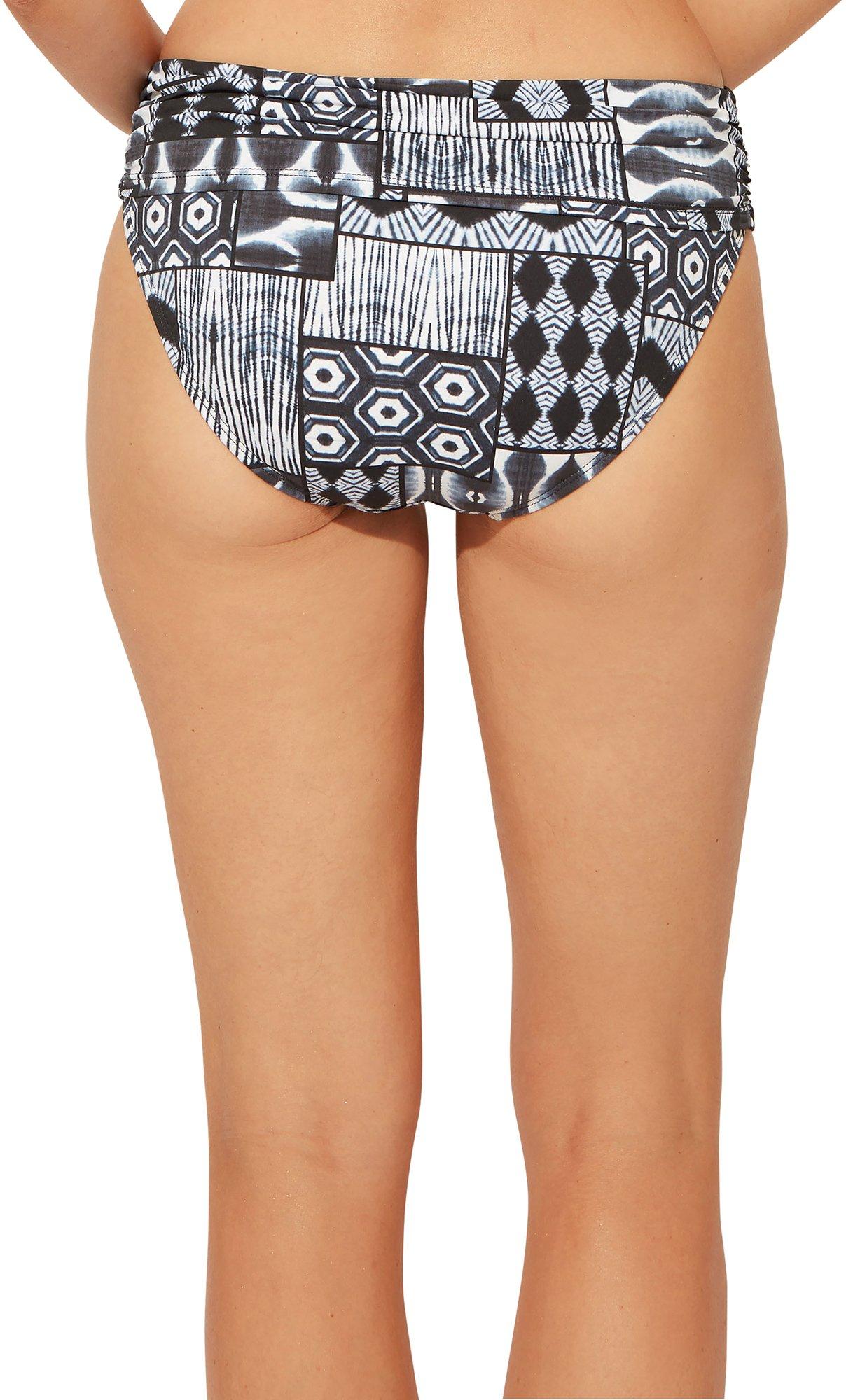 Calcinha de banho feminina Bleu Rod Beattie Sarong Hipster azul