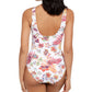 Ralph Lauren Feminino Jacobean Floral OTS Underwire One Piece Maiô Branco - Tamanho 8
