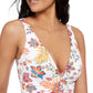 Ralph Lauren Feminino Jacobean Floral OTS Underwire One Piece Maiô Branco - Tamanho 8