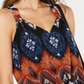Blusa feminina de chiffon com amarração frontal INC International Concepts, marrom, tamanho pequeno GG