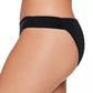 Calcinha de biquíni hipster com aba lateral sólida Salt + Cove Junior, maiô preto