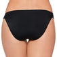 Calcinha de biquíni hipster com aba lateral sólida Salt + Cove Junior, maiô preto