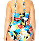 Anne Cole Maiô Feminino Floral com Bojo Removível e Gola Alta, Multi Floral, Tamanho 16W