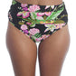 Calcinha de banho feminina Trina Turk Moonlit cintura alta multifloral tamanho 2