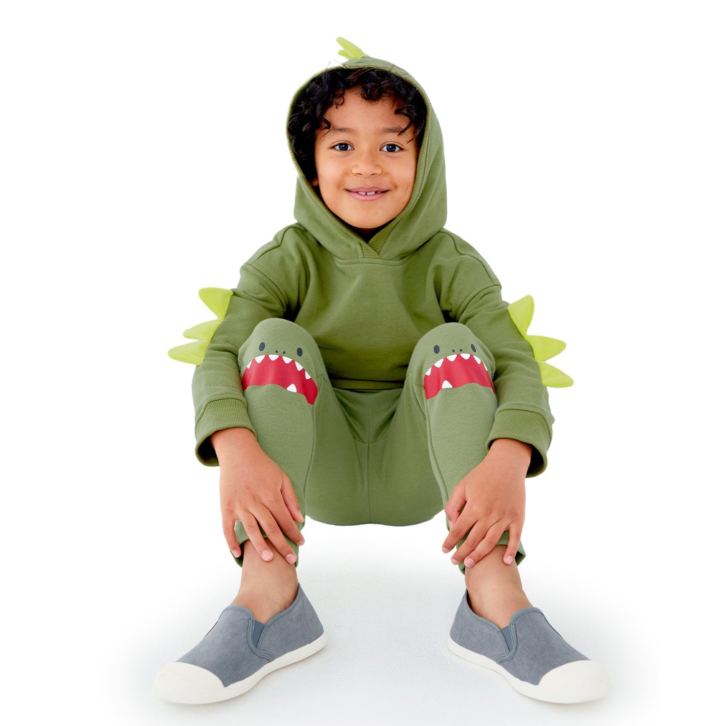 Calça de moletom Cubcoats Big Boy's Dayo the Dinosaur verde