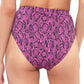 Jessica Simpson Feminino Contemporâneo Snakecharmer Cintura Alta Maiô Roxo Tamanho Médio