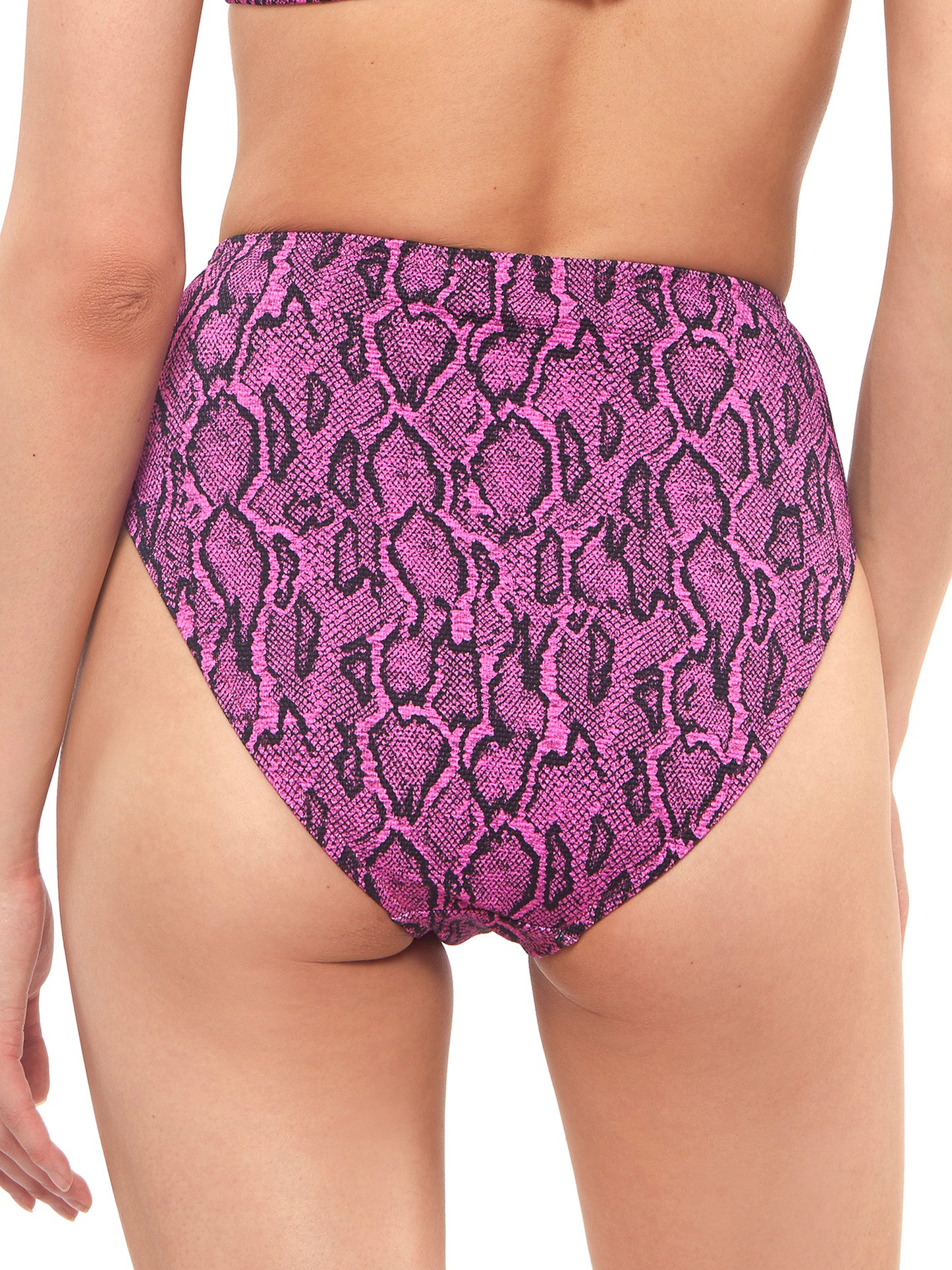 Jessica Simpson Feminino Contemporâneo Snakecharmer Cintura Alta Maiô Roxo Tamanho Médio