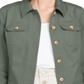 Jaqueta jeans feminina Charter Club com 4 bolsos, verde, tamanho X-S