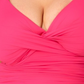Anne Cole Tankini Feminino com Forro Elástico e Bojos Removíveis, Ajustável e Frente Giratória, Rosa, Tamanho 16W