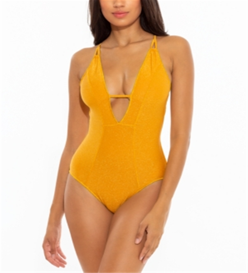 Maiô Becca Madison Plunge Feminino Amarelo Tamanho P