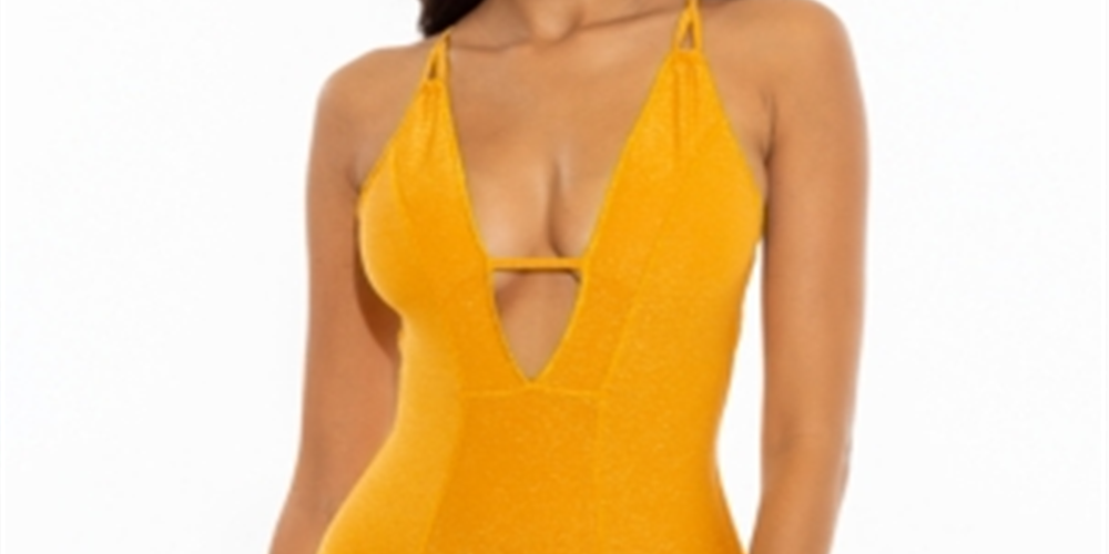 Maiô Becca Madison Plunge Feminino Amarelo Tamanho P