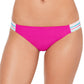 Calcinha de biquíni hipster com faixa lisa feminina Salt + Cove, rosa, tamanho extragrande